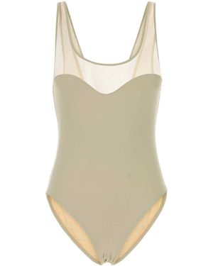 Eres Ivory Stretch Nylon Charisme Swimsuit - White