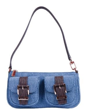 Michael Kors Sm Conv Pouchette - Blau