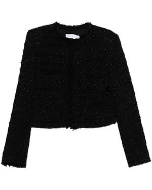 IRO Tweed Jack Met Glitter - Zwart