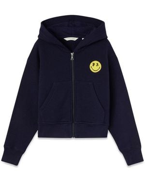 Palm Angels Zip Sweatshirt - Blue