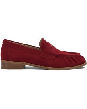 Strategia Leather Loafers - Red
