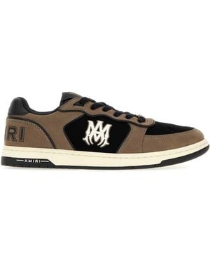 Amiri Newport Leather Sneakers - Black