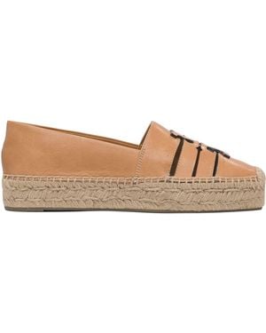 Tory Burch Leather Espadrilles Ines - Brown