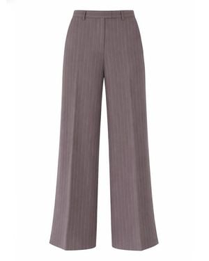 Dries Van Noten Belted Wool-Blend Wide-Leg Trousers - Purple