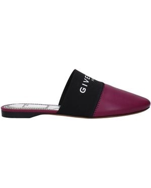 Givenchy Sandals And Clogs Bedford Leather/Dark Orchid - Purple