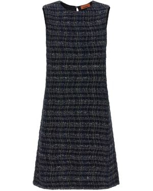 Missoni Vestido con estampado de cuadros - Azul