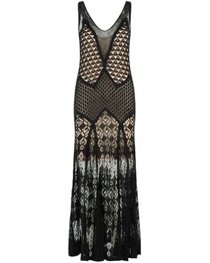 Blumarine Long Dress - Black