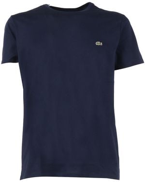 Lacoste Marineblaues T-Shirt und Rollkragenshirt von