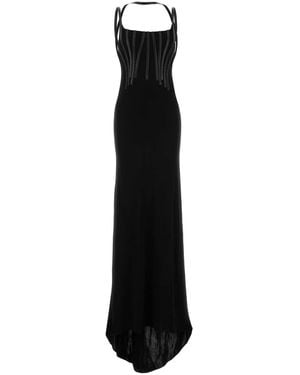 DSquared² Dsquared Crepe Long Dress - Black