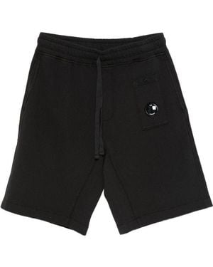 C.P. Company Cotton Jogging Bermuda - Black