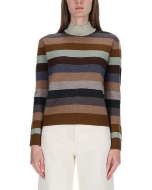 Tory Burch Striped Shirt - Black