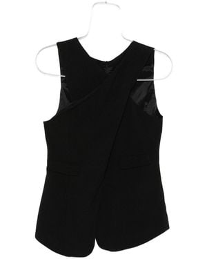 Emporio Armani Top mit gekreuzten Trägern - Schwarz