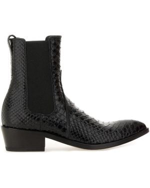 Tom Ford Leather Chelsea Boots - Black