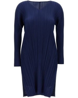 Pleats Please Issey Miyake Falten bitte Issey Miyake 'monatliche Farben: Februar' Tunika - Blau