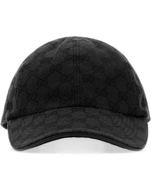 Gucci Gg Logo Baseball Hat - Black