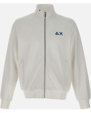 Sun 68 Cotton Zip Fleece Jacket - Gray