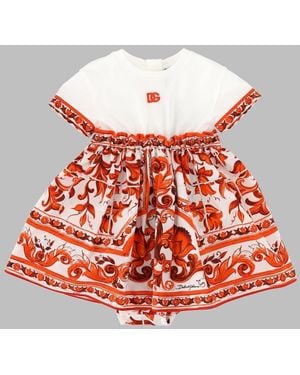 Dolce & Gabbana Mini Suit Set For Girls - Red