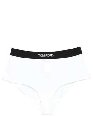 Tom Ford Briefs With Logo Waistband - White
