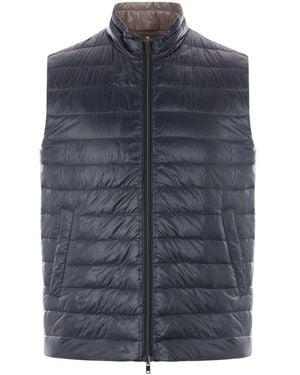 Herno Reversible Nylon Down Jacket - Blue