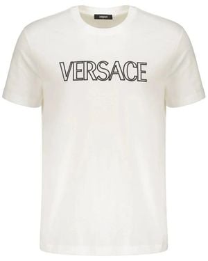Versace Logo T Shirt - White