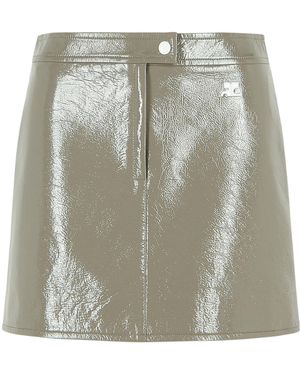 Courreges 'Reedition' Grauer Minirock aus Polyestermischung - Mehrfarbig