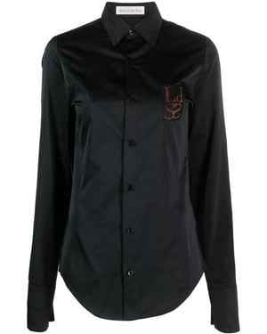 Ludovic de Saint Sernin Logo Denim Shirt - Black