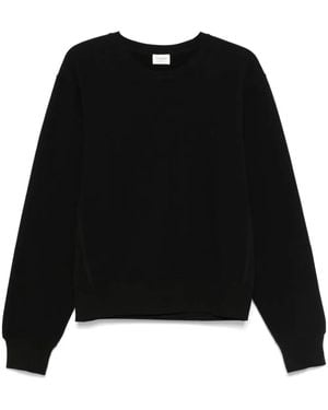 Saint Laurent Cassandre Rundhals-Hoodie - Schwarz