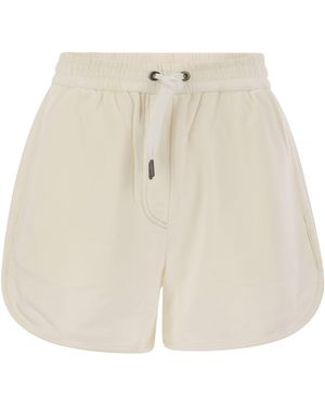 Brunello Cucinelli Cotton Shorts - White