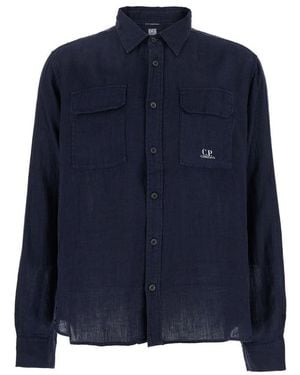 C.P. Company Shirt With Logo - Blue