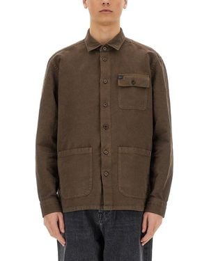 Fay Shirt Jacket - Brown