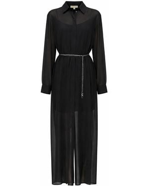 MICHAEL Michael Kors Chemise Long Dress - Black