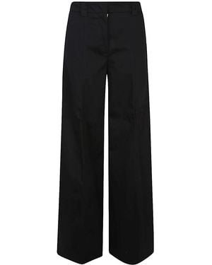 THE LATEST Alma Cotton Trousers - Black