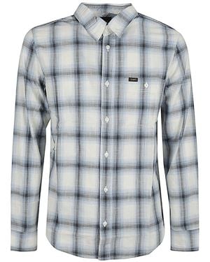Lee Jeans Logo Long Sve Shirt - Blue