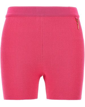 Jacquemus Le Short Pralu Leggings Fucsia - Rosa
