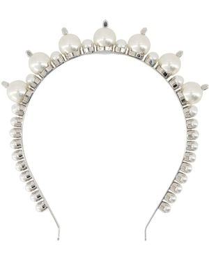 Simone Rocha Parel Tiara Haarklemmen - Metallic