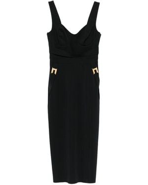 Elisabetta Franchi Corset Dress - Black