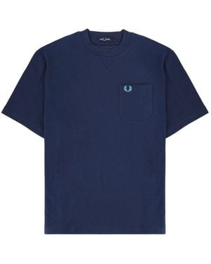 Fred Perry T-Shirt With Logo - Blue