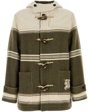 Burberry Hood Duffle Coat - Green