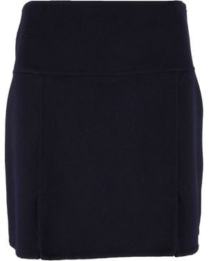 Ermanno Scervino Short Fitted Waistband Flared Mini Skirt - Blue