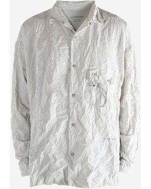 and wander Chemise en nylon avec détails volants - Gris
