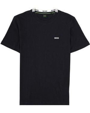 BOSS T Shirt Con Logo - Black