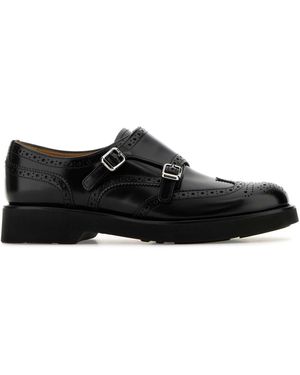 Church's Kerk's Zwart Leer Lana L Monniksriemschoenen
