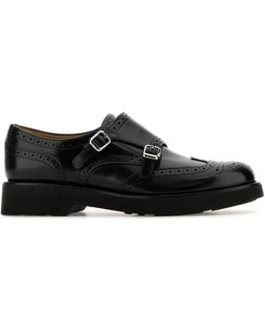 Church's Leather Lana L Monk Strap Shoes - Black