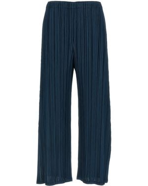 Pleats Please Issey Miyake Mellow Pleats Trousers - Blue