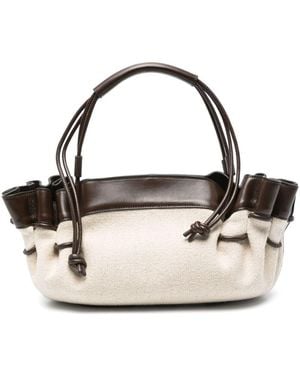 Hereu Arta Canvas Shoulder Bag - Metallic