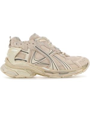Balenciaga Runner Sports Shoes - Natural