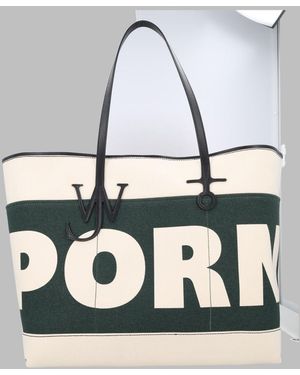 JW Anderson Tote Bag Xl Anchor Cotton Handbags - Grey
