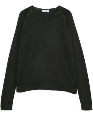 Base London Basissweater Van Wol En Kasjmier Met Ronde Hals - Zwart