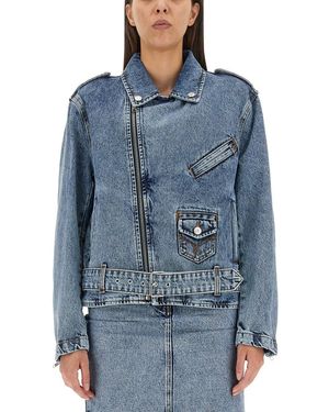 Moschino Biker Peace Symbol - Blue