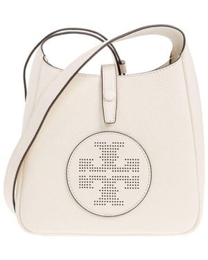 Tory Burch Miller Leather Hobo Bag - Natural